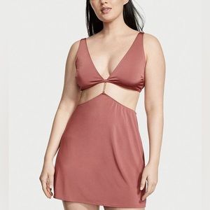 Victoria’s Secret Chain Cutout Mini Dress in Vintage Rose